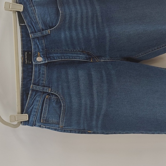 Frank & Oak The Kim Comfort Stretch Jean Size 30 Denim Blue Jeans High Rise - Picture 2 of 7
